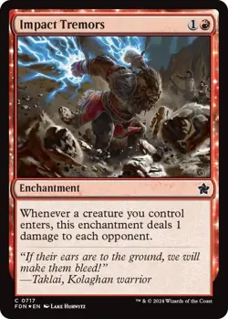 Impact Tremors -717- NM Foil- Foundations - Image 1
