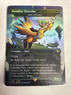 MTG - Paradise Chocobo Borderless 0483 Foil - Final Fantasy English NM BB - Image 1