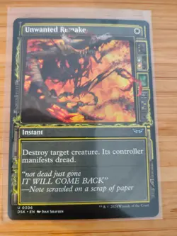MTG Unwanted Remake (Showcase) 0306 Duskmourn M/NM Free UK P&P - Image 1