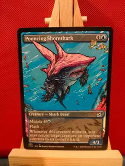 Pouncing Shoreshark (Borderless) Ikoria: Lair of Behemoths - Uncommon - NM - MTG - Image 1