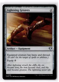 MTG - Lightning Greaves - CMM 298 - Non Foil - NM - Image 1