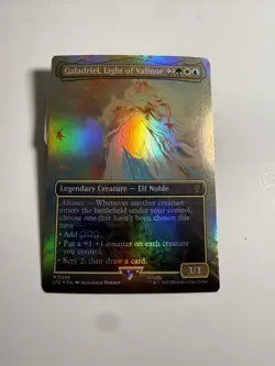 Galadriel, Light of Valinor (Borderless) -Foil Near Mint MTG LOTR mtg Card - Image 1