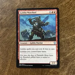 Goblin Warchief - DOM - MTG - NM - Image 1