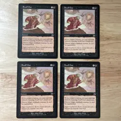 x4 Snuff Out Mercadian Masques MTG Magic The Gathering TexasNerdGames - Image 1