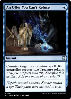 MTG An Offer You Can't Refuse NM U 170 Commander: Bloomburrow - Image 1