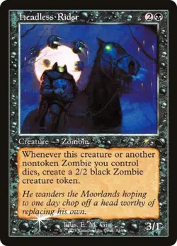Headless Rider (Retro Frame) -Foil Near Mint MTG Secret Lair - Image 1