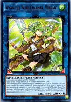 Wynn the Wind Charmer, Verdant MGED-EN120 Yu-Gi-Oh! Near Mint 1st Edition - Image 1