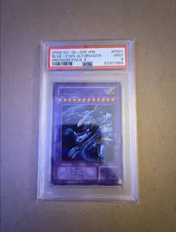 2000 YU-GI-OH! JAPANESE PREMIUM PACK 3 #P301 BLUE-EYES ULTIMATE DRAGON PSA 9 - Image 1