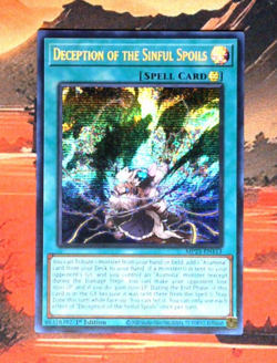 YuGiOh! Deception of the Sinful Spoils MP25-EN113 1st Edition NM PSR - Image 1