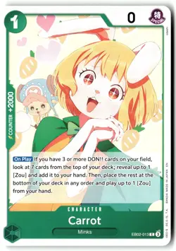 Carrot EB02-013 Common Extra Booster: Anime 25th Collection One Piece Near Mint - Image 1