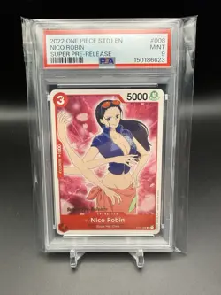 Nico Robin ST01-008 Super Pre-Release 2022 One Piece ST01 - PSA 9 - Image 1
