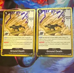 Bandai One Piece Card Game Ground Death OP14-096 Event 2x English Regular - Image 1
