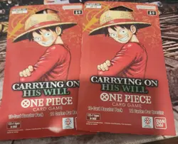 One Piece OP-13 CARRYING ON HIS WILL Sleeved Booster Two Packs - Image 1