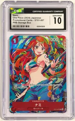 2024 One Piece Nami ST01-007 PRB Storage Box Promo CGC 10 Gem Mint Japanese - Image 1