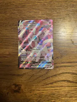 Pokemon Sylveon VMAX TCG Holo Ultra Rare Card Evolving Skies 075/203 NM - Image 1