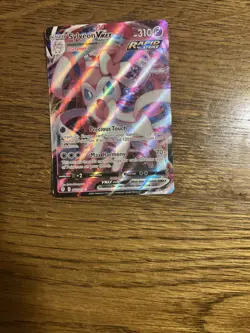 Pokemon Sylveon VMAX TCG Holo Ultra Rare Card Evolving Skies 075/203 NM - Image 3