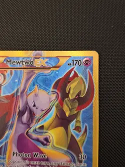 Mewtwo EX 163/162 Breakthrough Pokemon XY SECRET RARE Holo Full Art Card LP - Image 3