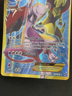 Mewtwo EX 163/162 Breakthrough Pokemon XY SECRET RARE Holo Full Art Card LP - Image 4