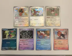 Pokemon TCG Prismatic Evolutions Masterball Pattern Lot of 7 - Image 1