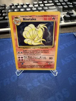 Ninetales Base Set 12/102 Pokemon TCG: Base Set Unlimited Holo Rare LP - Image 1