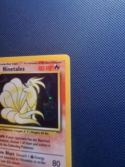 Pokemon TCG Ninetales Base Set Holo vintage Rare 12/102 NM/LP - Image 5