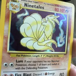 Pokemon TCG Ninetales Holo Rare Card Base Set 12/102 LP Condition - Image 5