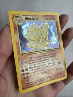 Pokemon TCG Ninetales Holo Rare Card Base Set 12/102 LP Condition - Image 3