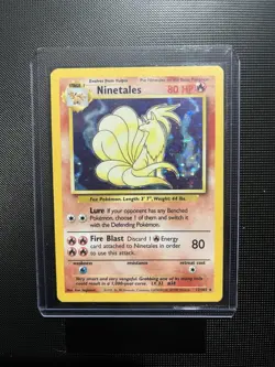 Pokemon TCG Ninetales Holo Rare Card Base Set 12/102, LP Condition - Image 2