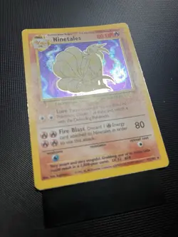 Pokemon TCG Ninetales Holo Rare Card Base Set 12/102, LP Condition - Image 3