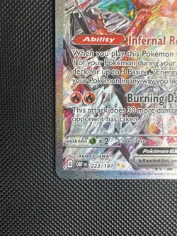 Pokemon TCG Charizard ex 223/197 Obsidian Flames SIR - Image 4