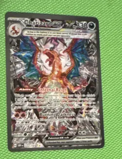 Pokemon TCG Charizard ex 223/197 Obsidian Flames SIR Full Art Holo Eng 330HP - Image 1
