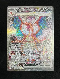 Pokemon TCG Charizard ex 223/197 Obsidian Flames SIR English NM/Mint - Image 2