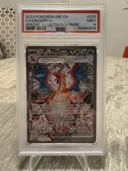 Pokemon TCG Charizard EX Sir Obsidian Flames 223/197 PSA 9 - Image 1