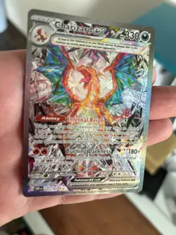 Pokemon TCG Charizard ex 223/197 SV03 Obsidian Flames SIR English - Image 1