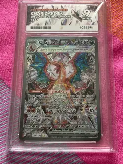 Pokemon TCG Ace 9 Charizard EX Card 223/197 Obsidian Flames Mint Condition - Image 1