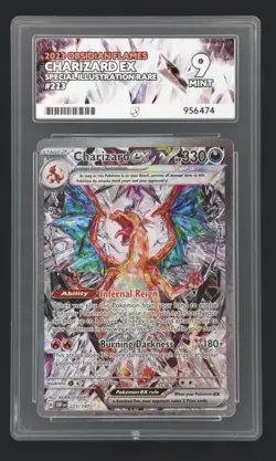Pokemon TCG Obsidian Flames Charizard EX Card 223/197 Ace 9 - Image 1