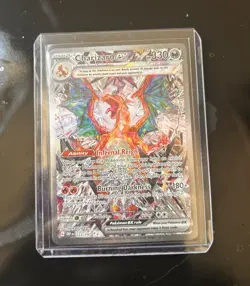 Pokemon TCG Charizard ex 223/197 Obsidian Flames SIR Holo 330HP Egawa - Image 1