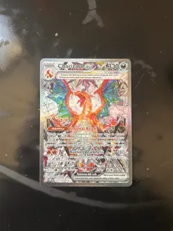 Pokemon TCG Charizard ex 223/197 Obsidian Flames SIR Holo 330HP Egawa - Image 2