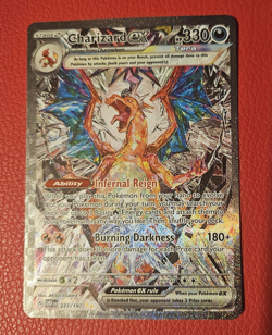 Pokemon TCG Charizard ex 223/197 Obsidian Flames SIR Full Art Holo Foil - Image 1
