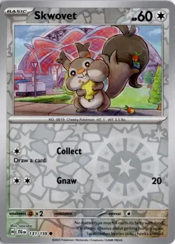 Skwovet 131/159 SV09: Journey Together Pokemon Card TCG - Image 1