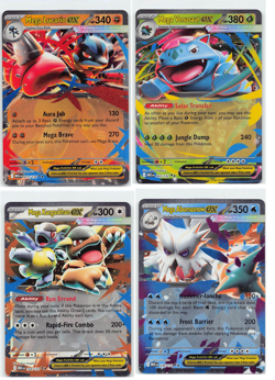 Pokemon Mega Evolutions (4 Card) Ex Lot [gls0208] - Image 1