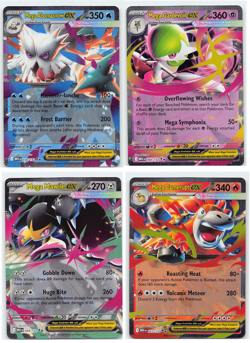Pokemon Mega Evolutions (4 Card) Ex Lot [gls2556] - Image 1