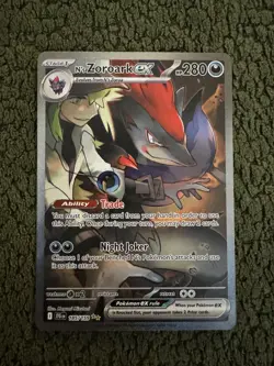 Pokemon TCG N's Zoroark EX Holo Card 185/159 Sv09: Journey Together - Image 1