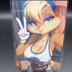 Lola Bunny Holographic Anime Collectible Trading Card - Image 2