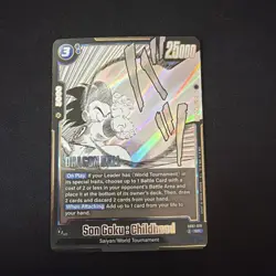 Son Goku:Childhood SB01-018 Super Rare. Dragon Ball Super Card Game Fusion World - Image 1
