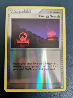 Pokemon Card Trainer Energy Search 117/130 Diamond & Pearl Base Set Reverse Holo - Image 1