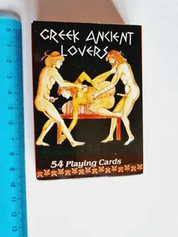 CARTE DA GIOCO GREEK ANCIENT LOVERS POKER BRIDGE VINTAGE PLAYING CARD NEW - Image 1