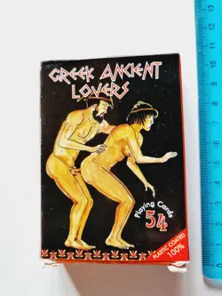 CARTE DA GIOCO GREEK ANCIENT LOVERS POKER BRIDGE VINTAGE PLAYING CARD NEW - Image 2