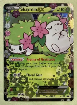 Pokemon TCG Shaymin EX XY148 Holo Black Star Promo Card - Image 1