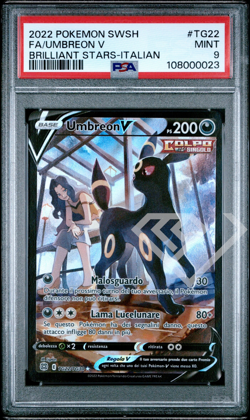 Pokemon Card Umbreon V TG22/TG30 Trainer Gallery - Brilliant Stars PSA 9 Italian - Image 1